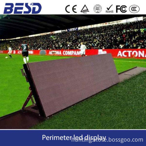 Outdoor RGB P20 live large stadium led display screen, football stadium perimeter led screen display